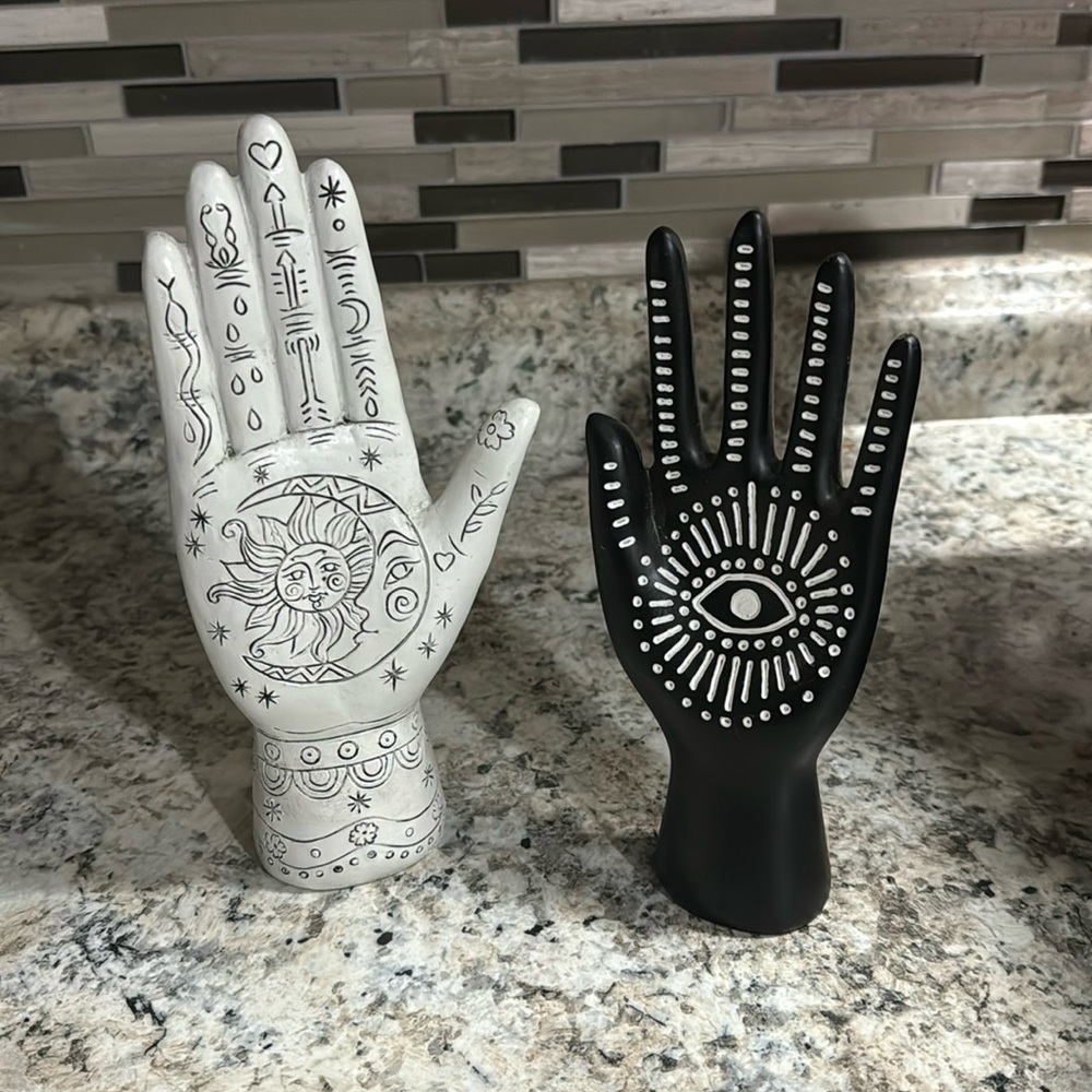 Palmistry Hand Statues